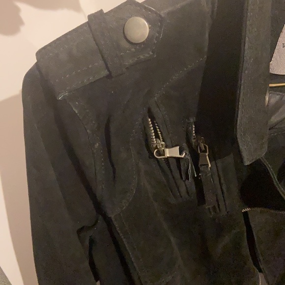Vero Moda XS-S faux suede biker jacket - Picture 4 of 5